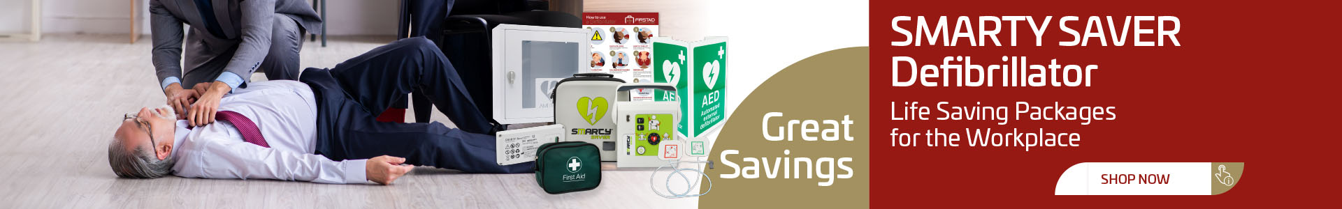 Smarty Saver Defibrillator Banner